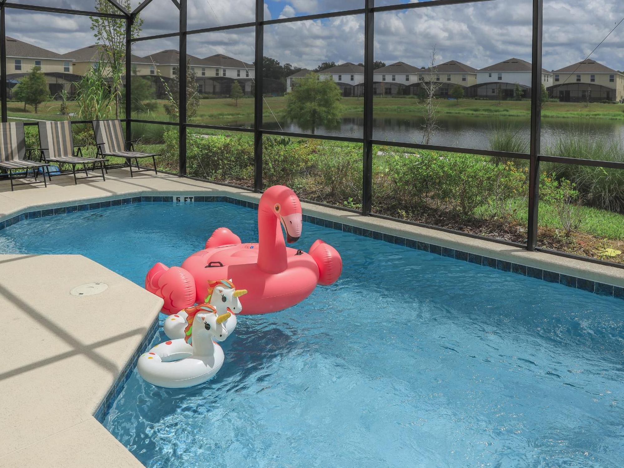 Waterfront Brand New Modern Luxury 8 Bedroom Pool House! Sleeps 16 Kissimmee Exteriér fotografie