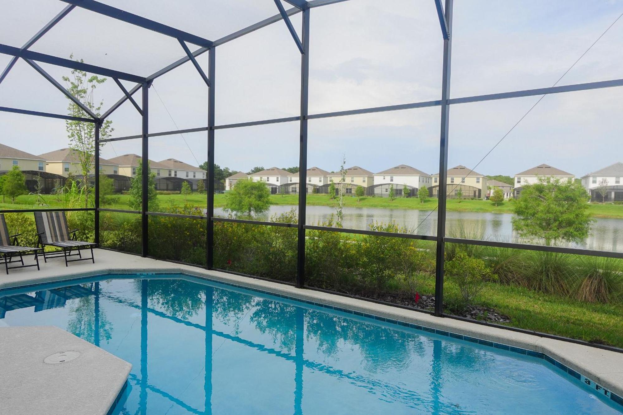 Waterfront Brand New Modern Luxury 8 Bedroom Pool House! Sleeps 16 Kissimmee Exteriér fotografie